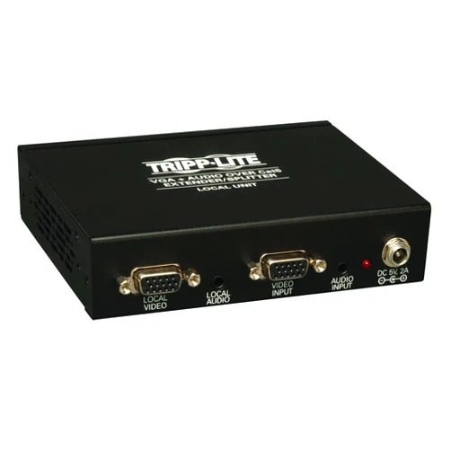 Tripp Lite 4-Port VGA with Audio over Cat5 / Cat6 Extender Splitter, Transmitter 1920x1440 at 60Hz(B132-004A)