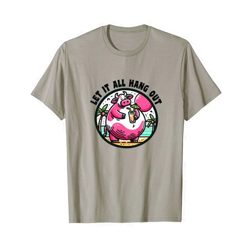 MNBOBS Thicc Girl Summer Let it All Hang Out T-Shirt