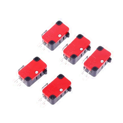 MountRuby Eltronic Coonents 5Pcs 250V 16A Safety Micro Limit Switch V-15-1C25 Roller Lever Snap Drop Ship Support