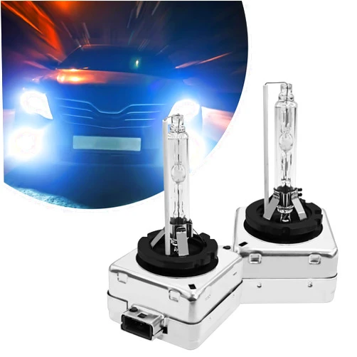 SamWinGear D3S Hid Headlight Bulbs 2PCS 35W Super Bright Bulbs, D3S Headlight Bulb D3S HID Car Original Replacement Lights 12V High Beam Low Beam Xenon Bulbs with Metal Stents Base (D3S White)