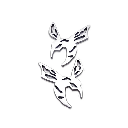 AxleZx Pair Metal Bee Logo Car Emblem Premium 3D Side Fender Badge Wasp Sticker Hornets Decal (Matte Silver)