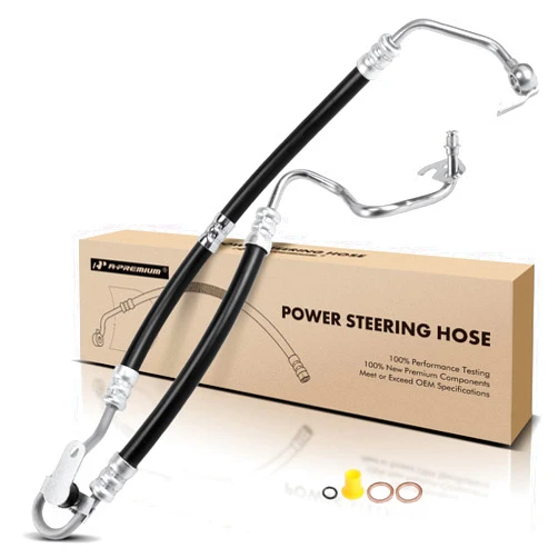A-Premium Power Steering Hose Pressure Hose Line Assembly Compatible with Land Rover LR3 2005-2009 V8 4.4L Pump To Gear/Rack Pinion Replace# QEP500253