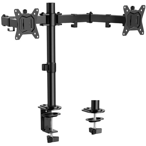 ErGear Dual Monitor Stand, Heavy Duty Adjustable Monitor Desk Mount for 2 Screens up to 32 Inches, Fully Adjustable Height, Tilt, Swivel, Rotate, Supports 17.6 lbs per Monitor Arm, Easy Installation