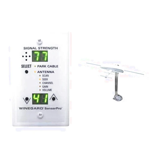 Winegard RFL-342 SensarPro White TV Signal Strength Meter with HDTV RV Antenna