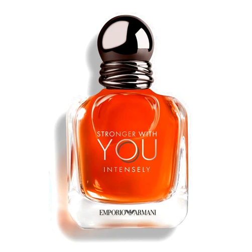 Armani Beauty - Stronger With You Intensely - Cologne for Men - Fougère Ambery Woody Men’s Fragrance - Pink Pepper, Lavender, Vanilla Notes