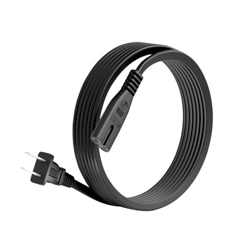 FITE ON AC Power Cord Compatible with JISUO Under Desk Elliptical Machine, 6ft/1.8m Power Cord for Ellipse Leg Exerciser