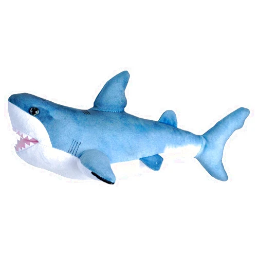 Wild Republic Great White Shark Plush, Stuffed Animal, Plush Toy, Gifts for Kids, Living Ocean, 12