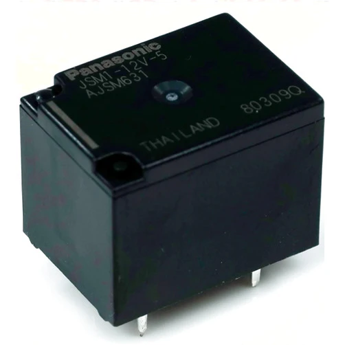 Panasonic Industrial Devices Panasonic JSM1-12V-5 Relay, Automotive, 15A, 12VDC, SPDT HI-Capacity, Sealed PCB