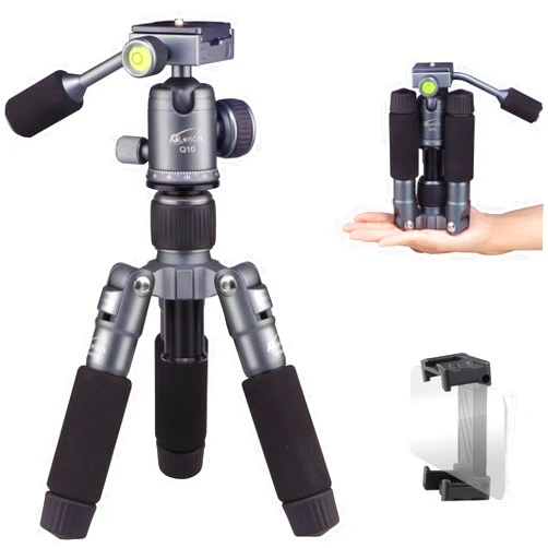 Glorich Portable Tabletop 20” Mini Tripod with 360 Degree Ball Head, Aluminum Alloy Small Travel Desktop Tripod Max Load 13 lbs Compatible with DSLR Camera Sony Canon Nikon Video Camcorder Phones