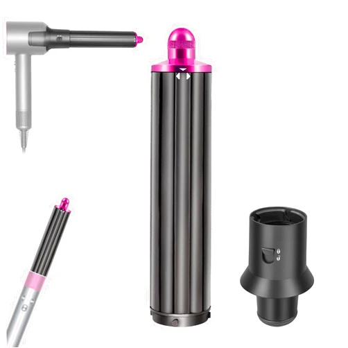Dxyue 1.6 Inch/40MM Long Hair Curling Barrels for Dyson Airwrap Styler HS05/HS01 with Adapter Converting Hair Dryer To Airwrap Curling Iron