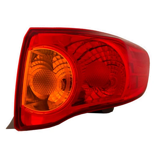 HEADLIGHTSDEPOT Tail Light Compatible With Toyota Corolla 2009-2010 USA Built Includes Right Passenger Side Tail Lamp