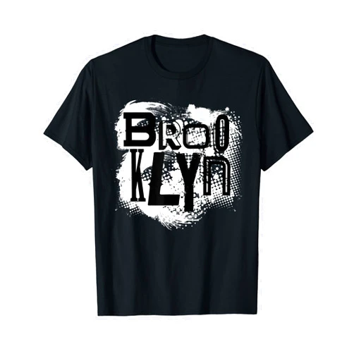 Brooklyn NY City Streetwear Digital Art Clothes Brooklyn New York Vintage Distressed NY City Streetwear- T-Shirt