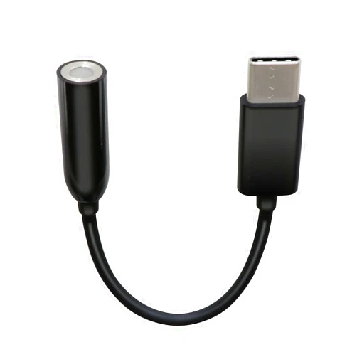 Elecom Type-C to 4 Pole Earphone Terminal Conversion Cable, Black