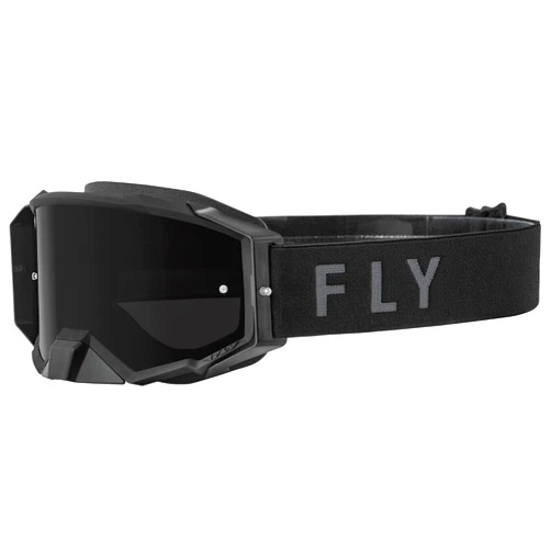 Fly Racing 2022 Zone Pro Goggles (Black W/Dark Smoke Lens)