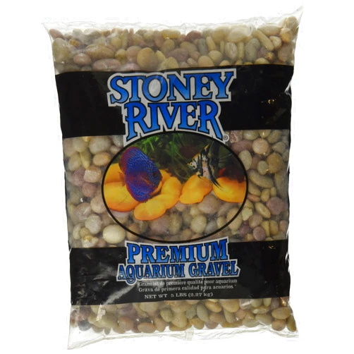 Stoney River Jumbo Gems Natural for Freshwater Aquariums, 5-Pound Bag