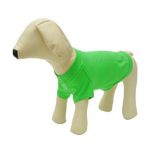 Lovelonglong Pet Clothing Dog Costumes Basic Blank T-Shirt Tee Shirts for Small Dogs Green XS