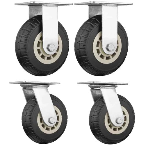 SBTXHJWCGLD 4pcs Furniture Casters Heavy Elastic Force Office Chair Swivel Chair Universal Wheel,Flatbed Truck Trolley Industry Directional Wheel,Replace Accessories with Brake Furniture Wheel