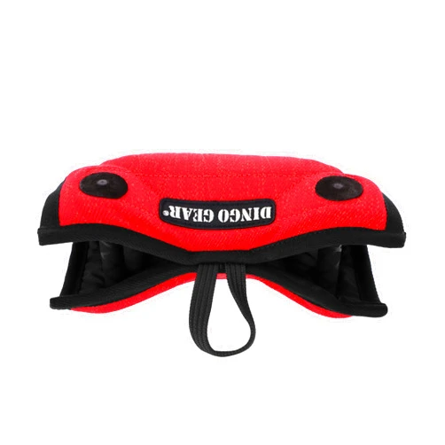 DINGO GEAR WWW.DINGOGEAR.COM 1977 Dingo Gear Universal Bite Pad for Dog Training Mini Sleeve Hard 1 Handle 1 Holder in Tube Nylcot, Red S00708