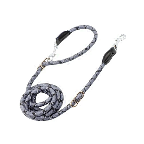 pawstrip Hands Free Dog Leash Multifunctional Dog Running Leash Reflective Waist Leash for Dog Walking Adjustable Crossbody Dog Training Leash Nylon Double Leashes for Small Medium Large Dogs (Gray)