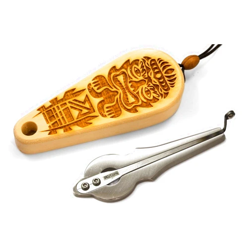 Oberton Pro “Kyshtym” Jaw Harp. Best BASS Overtone Musical Instrument for beginners and professionals - Tribal Case