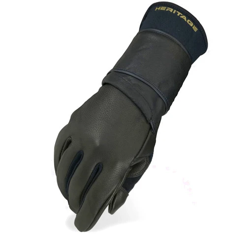 Heritage Performance Gloves Heritage Pro 8.0 Bull Riding Glove (Black)