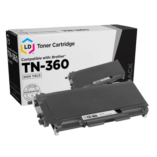 LD Products Compatible Toner Cartridge Replacement for Brother TN-360 High Yield (Black) Compatible with Brother DCP Series DCP-7040 DCP-7030 DCP-7045N HL-2140 HL-2170W H