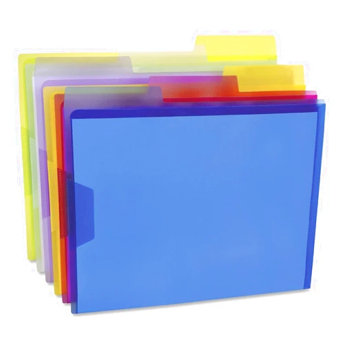 Pendaflex Esselte 52565 View Folder, 1/3 Cut Tabs, Letter, 6/PK, Assorted