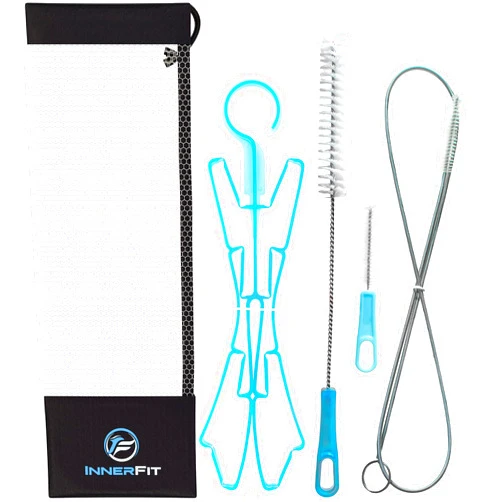 IF INNERFIT InnerFit Hydration Bladder Cleaning Kit - 5 in 1 Water Bladder Cleaning Kit for Universal Bladders - 3 Brushes - 1 Collapsible Frame - 1 Carrying Pouch