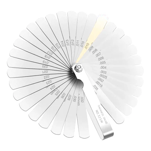 ALLWIN Feeler Gauges - 32 Blades Feeler Gauge Set Stainless Steel Dual Marked Metric and Standard SAE