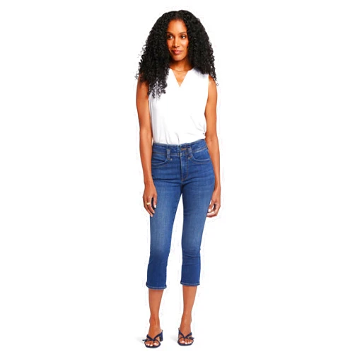 NYDJ Women's Petite High Rise Ami Skinny Capri Jeans