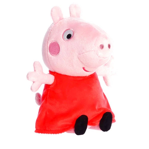 Aurora® Playful Peppa Pig™ Stuffed Animal - Officially Licensed Toys for All Fans - Perfect for Birthdays, Adults and Kids All Ages - Pink 6 Inches