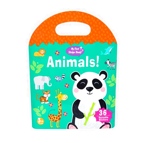 JOFREY Jelly Stickers Book for Kids 2-4，Reusable Stickers Book for Toddlers，Travel Toys ，Quiet Busy Book Preschool Learning Activities Travel Essential in The Car/Train/Plane