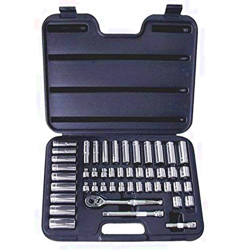 ATD Tools 47 Pc. 3/8 Dr. 6-Point SAE/Metric Socket Set