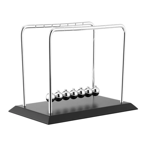 CHANGSHUN Large Newton Cradle Balance Balls with 7 Balls Physics Science Desk Toys Home Office Desk Ornament