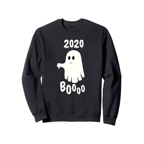 BOO 2020 Funny Halloween Ghost Meme Gifts BOO 2020 Funny Thumbs Down Halloween Ghost Meme Gift Sweatshirt