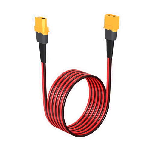 ELFCULB 12AWG 6FT XT60 Extension Cable 2 6 10 20 35 50 75 100FT XT60 Female to Male Connector for RC Battery Portable Power Station Solar Panel(6FT)
