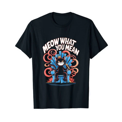 Unfiltered Humor Bold Sarcasm Tees for Witty Fans Smug Cat Censorship Throne Funny Jokes for Humor Lovers T-Shirt