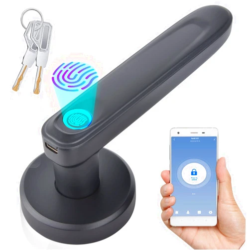 SLDLOCK Smart Fingerprint Door Lock, Black2
