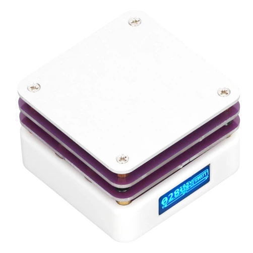 Acogedor Mini Hot Plate, 65W 20V PCB SMD Preheating Soldering Station, Mini Preheater Rework , 56x56x35mm, with OLED Display