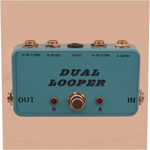 TTONE New True-Bypass Looper Effect Pedal Guitar Effect Pedal Looper Switcher true bypass guitar pedal Light green dual Loop switch