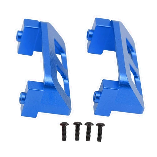 DMLENGOIN RC Servo Protector Aluminum Alloy Guard for Traxxas E Revo VXL 1/16 RC Car (Blue)
