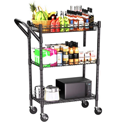 REGILLER 3 Tier Heavy Duty Rolling Utility Cart,18