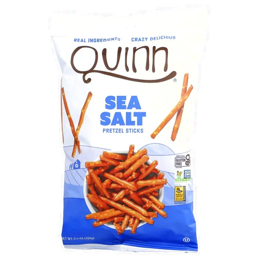 Quinn, Pretzel Sticks Sea Salt, 5.6 Ounce