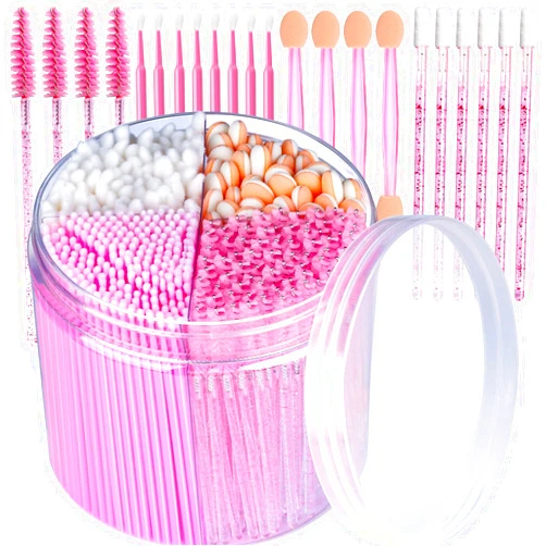 Teenitor 310PCS makeup artist kit essentials, Disposable Makeup Applicators, Marcara Wands Lip Applicators Disposable,Microswabs, Eyeshadow Applicators, Artist Supplies for Makeup with Storage Box