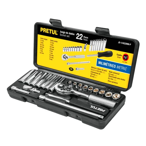 Pretul Thickness Gauges, table 1/4, 22 pcs, millimetric, Pretul