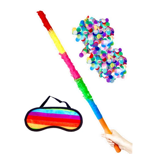 ZCFIFDGB 32-inch pinata stick,will not be broken pinata stick, the quality is very, very hard, children can enjoy playing in the piñata birthday party without worrying about it will be damaged. A party essential that both boys and girls will love! (Pinata sticks that kids love)