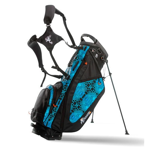 Frogger Function Hybrid Golf Bag for Men and Women with Stand - Ultra Lightweight Golf Bag with 7 Spacious Pockets, 2 Integrated Latch-it Receivers and Ergonomic Dual Shoulder Straps