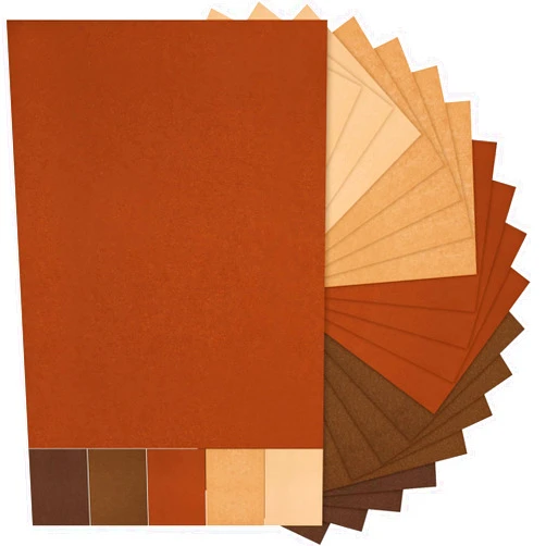 Sinmoe 100 Sheets 5 Shades Cardstock Paper 8.5 x 11 Inches 180gsm Solid Core Printer Paper for Scrapbooking DIY Arts Crafts Making School Office Home Supplies(Brown Series)