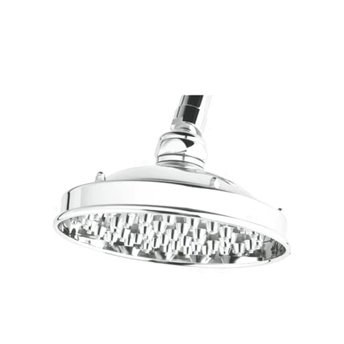 Rohl WI0136APC Bossini Single Function 6 1/8 Or 156Mm Diameter Retro Jet Showerhead with Brass Jets and Elastomer Spray Nozzle Inserts with Easy Clean, Polished Chrome
