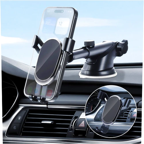 UTEBIT Phone Holders for Your Car Dashboard Windshield Air Vent 3-in-1 Universal Car Phone Mount Thick Case & Heavy Phone Friendly Cell Phone Holder Mount Fit for iPhone 16 15 Pro Max 14 13 12 Android